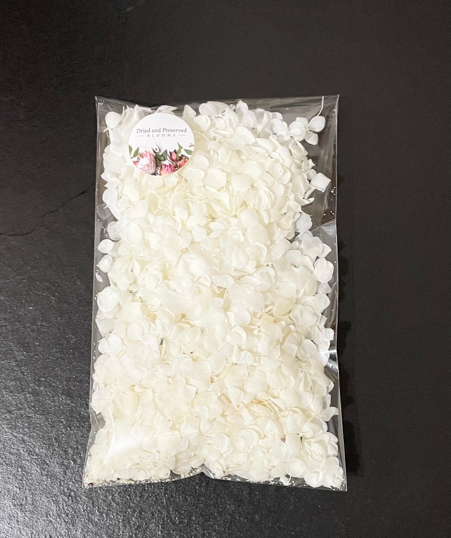 Confetti~ White hydrangea petal