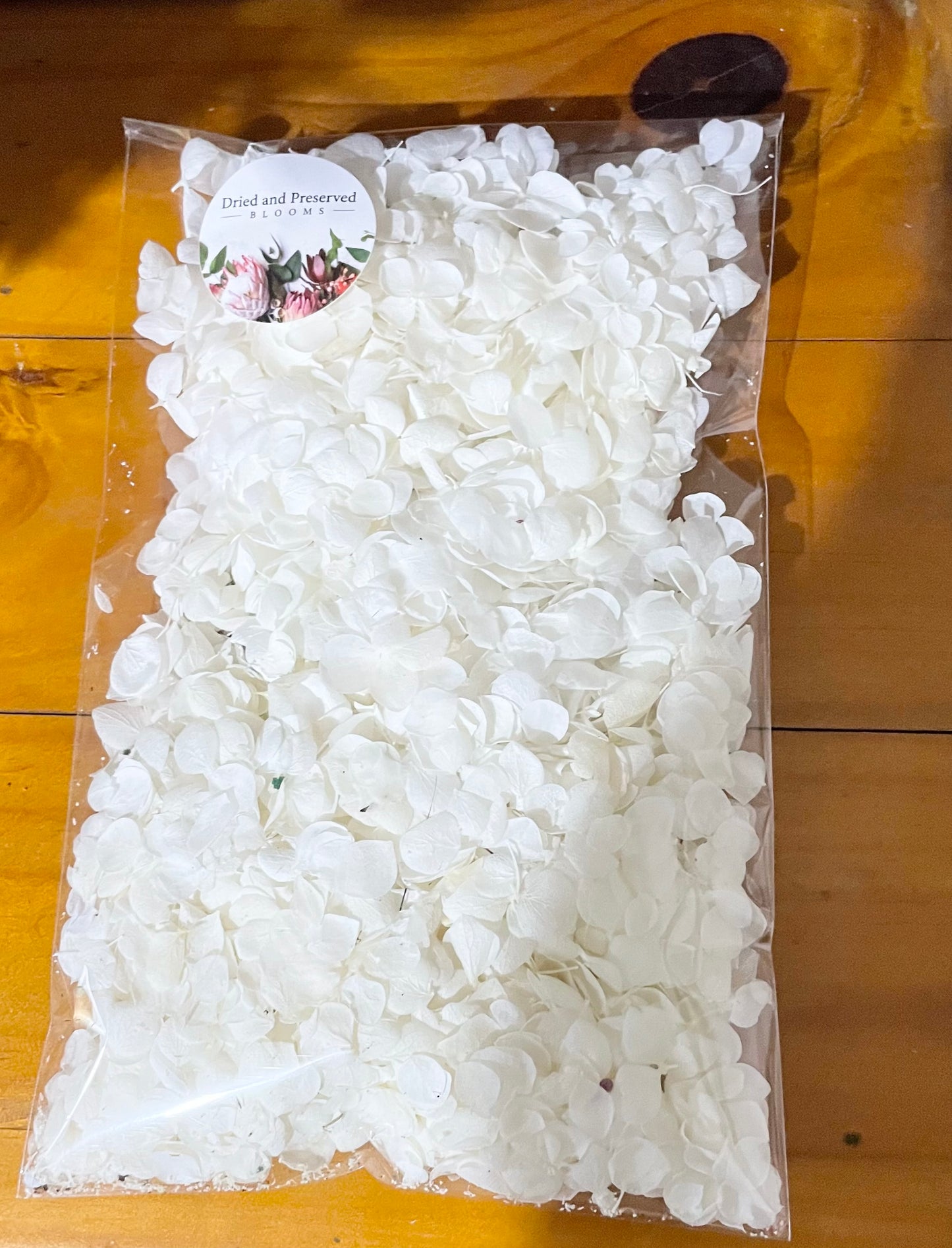 Confetti~ White hydrangea petal