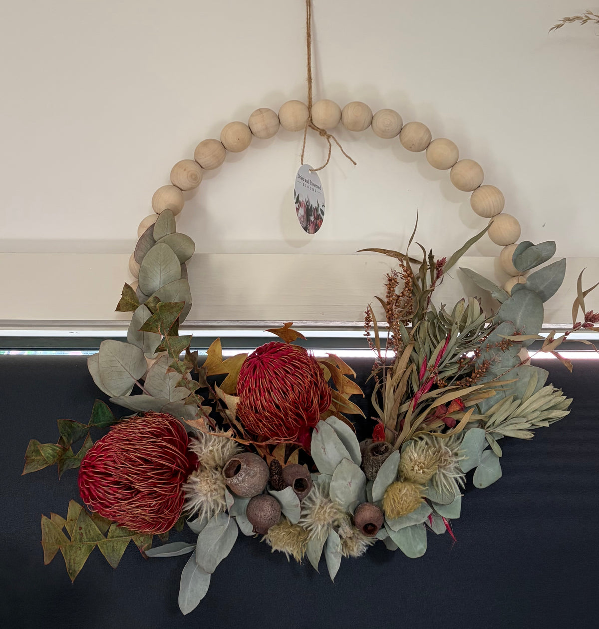 Native Gumnut Reds Wreath