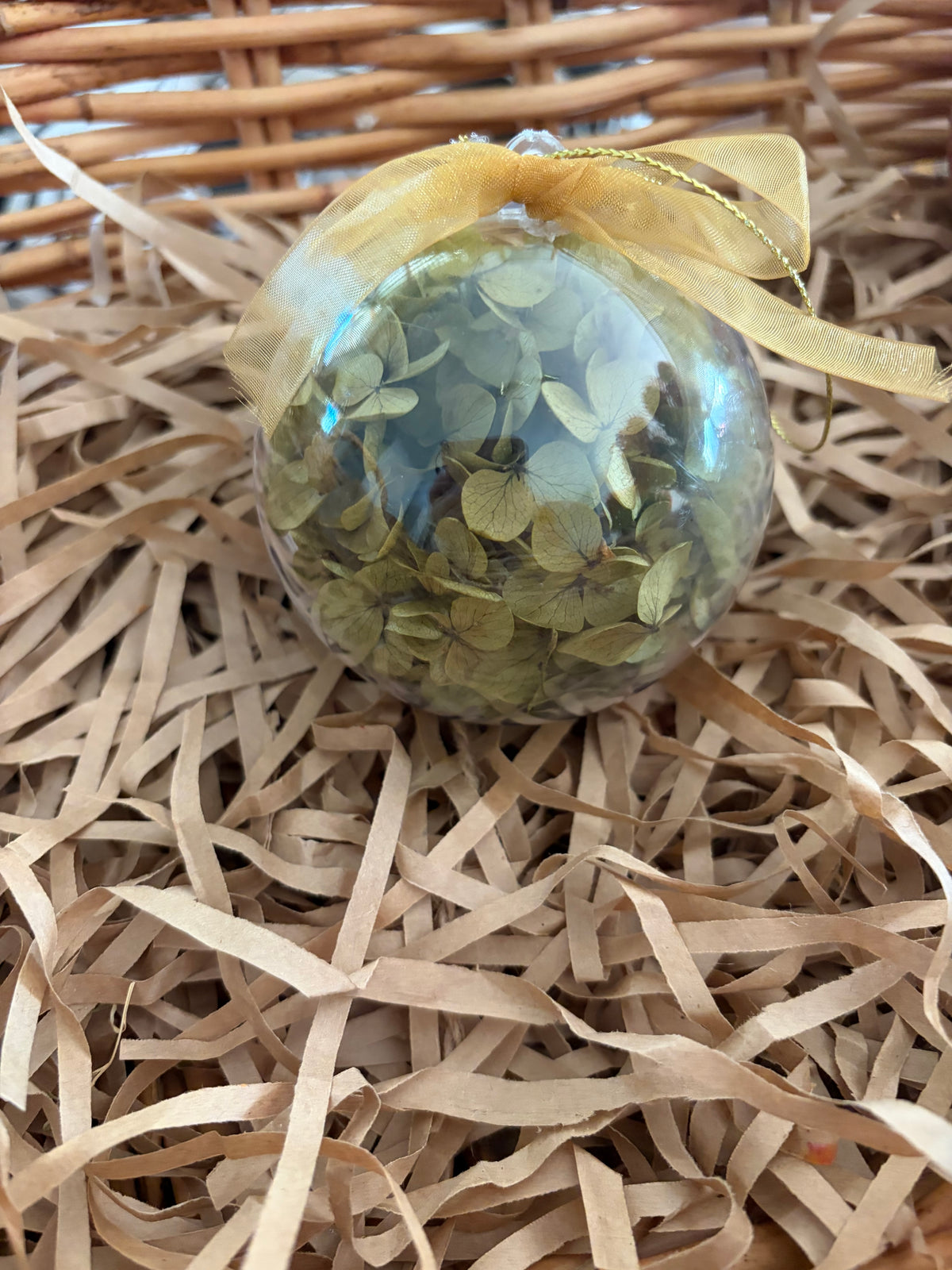 Bauble 8cm~olive green