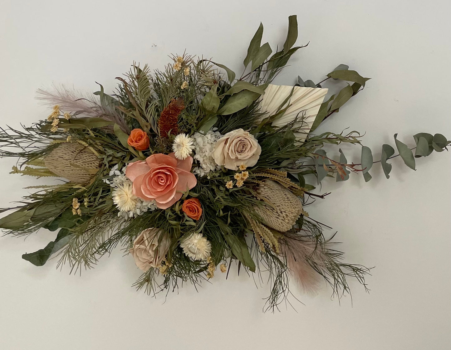 Rust Arbour/sign Floral/or wall piece