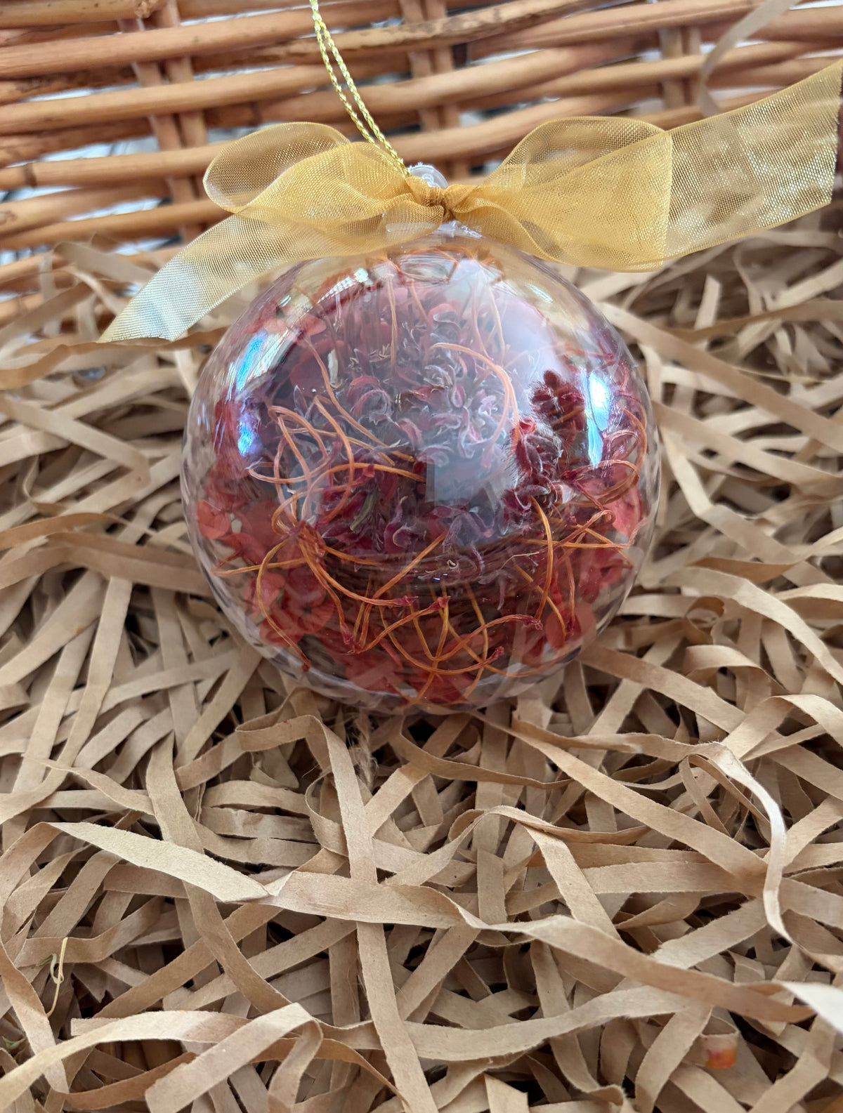 Bauble 8cm~ red native