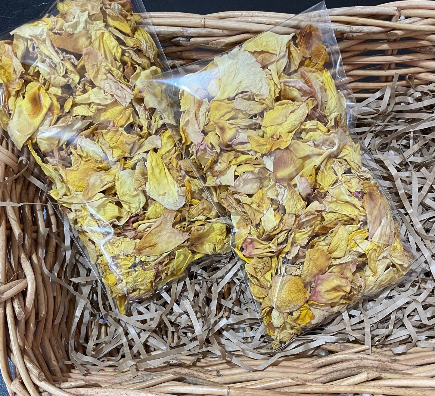 Confetti~ Rustic gold petals