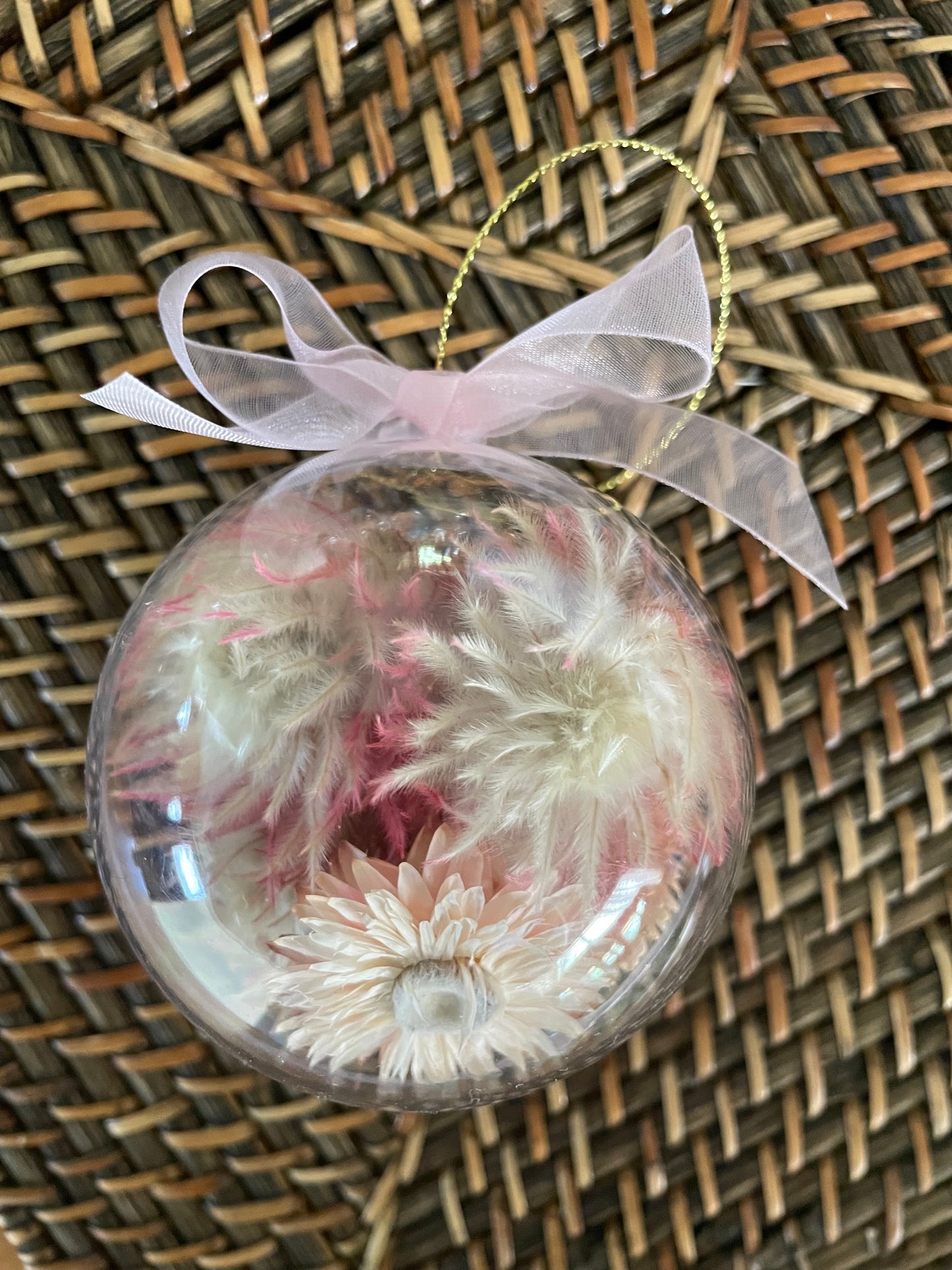 Bauble 8cm Phylicia Pink