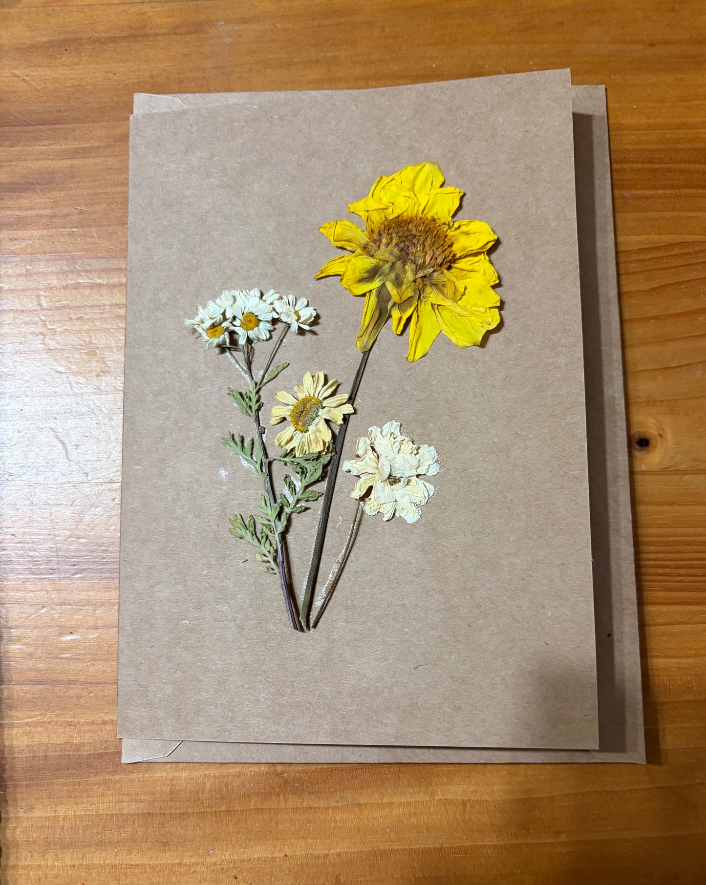 Greeting Card~ Pressed Flower