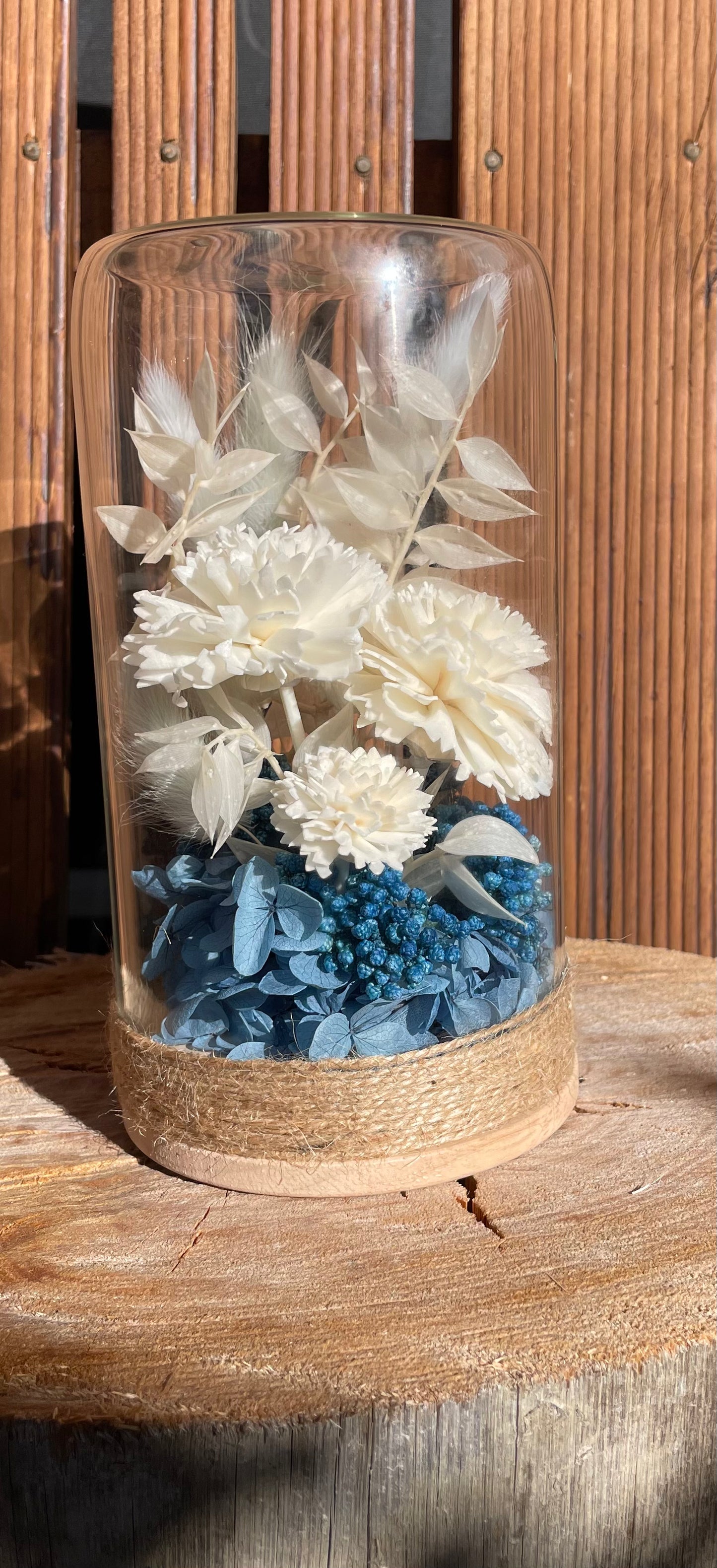 Floral Dome ~ Flat Blue