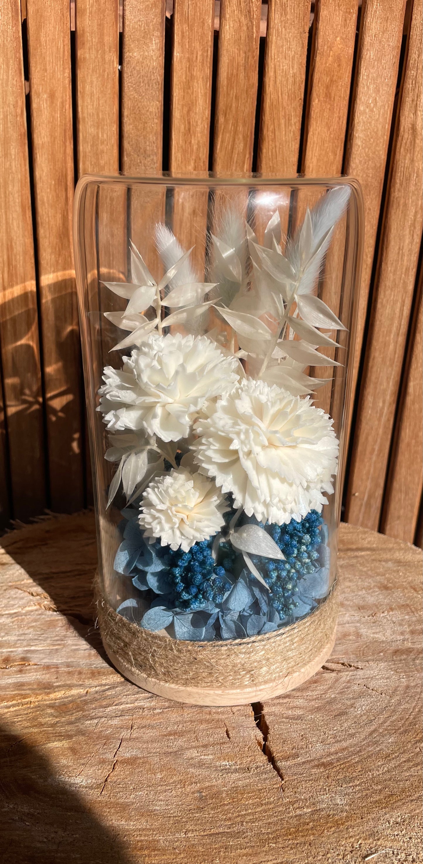 Floral Dome ~ Flat Blue