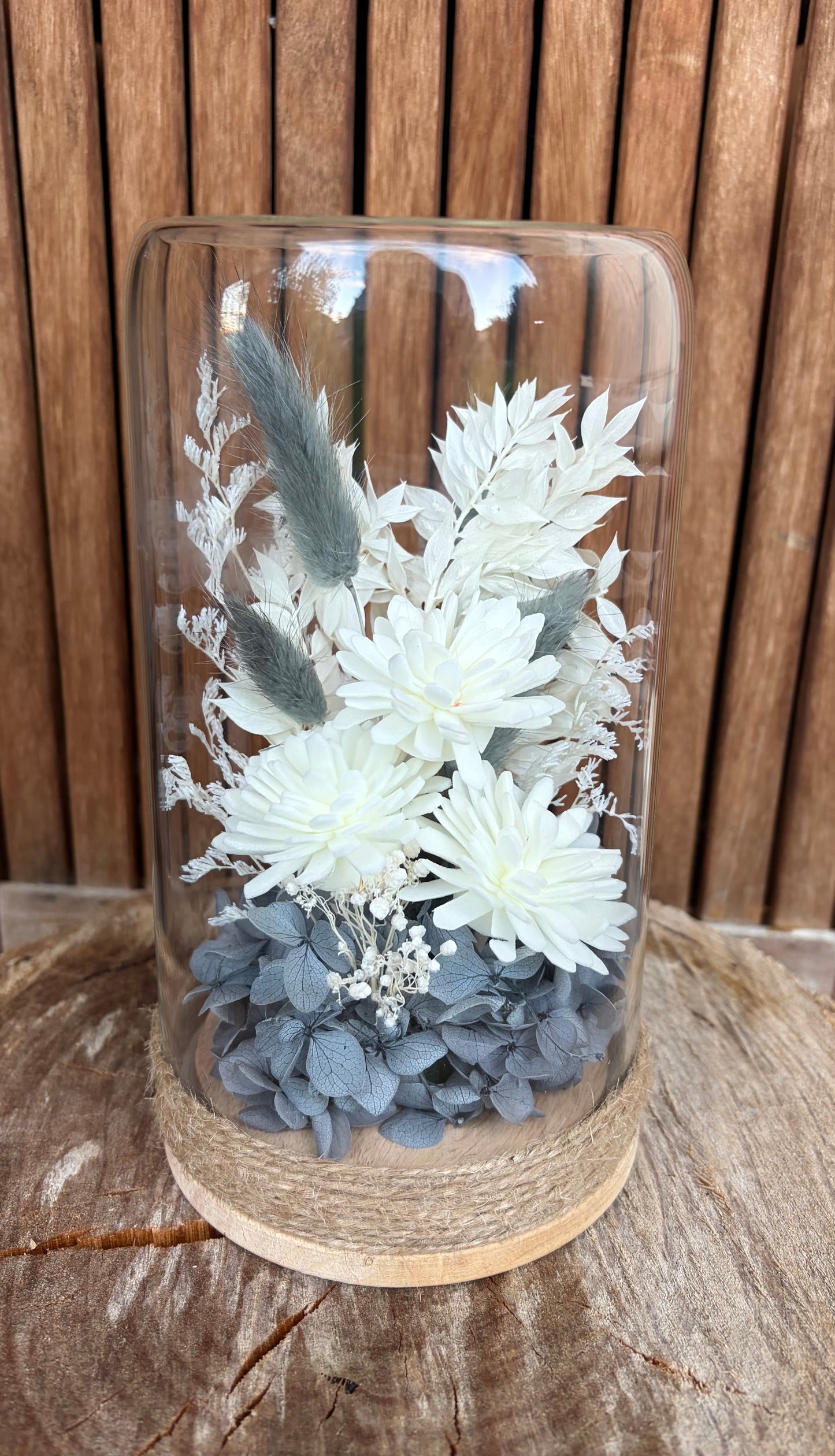 Floral Dome~Slate Grey
