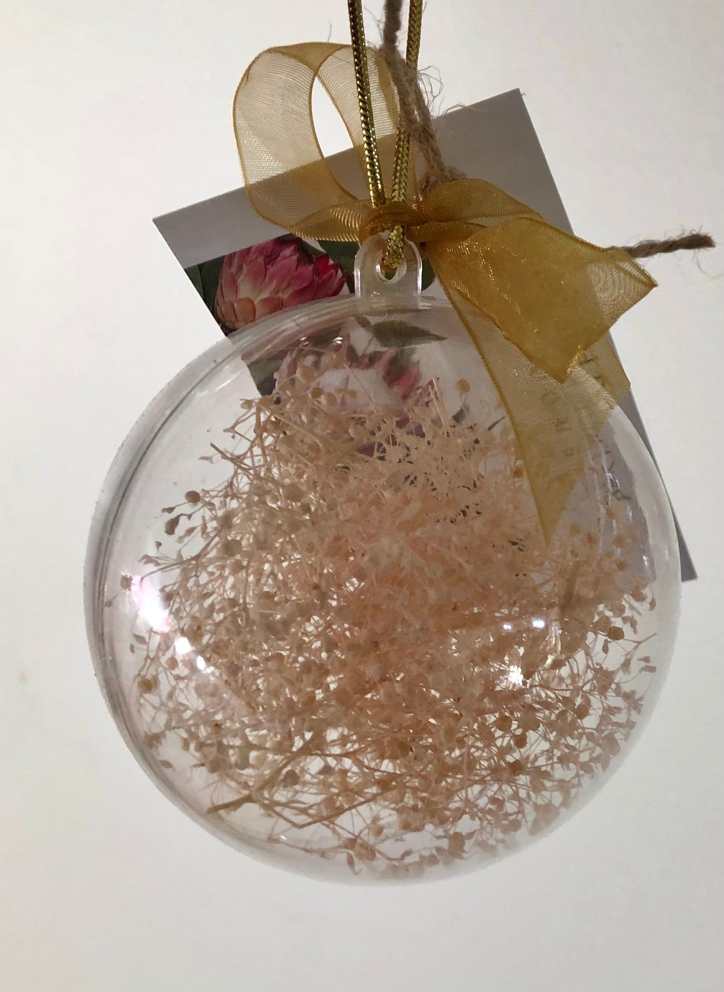 Christmas Bauble 8cm- soft pink