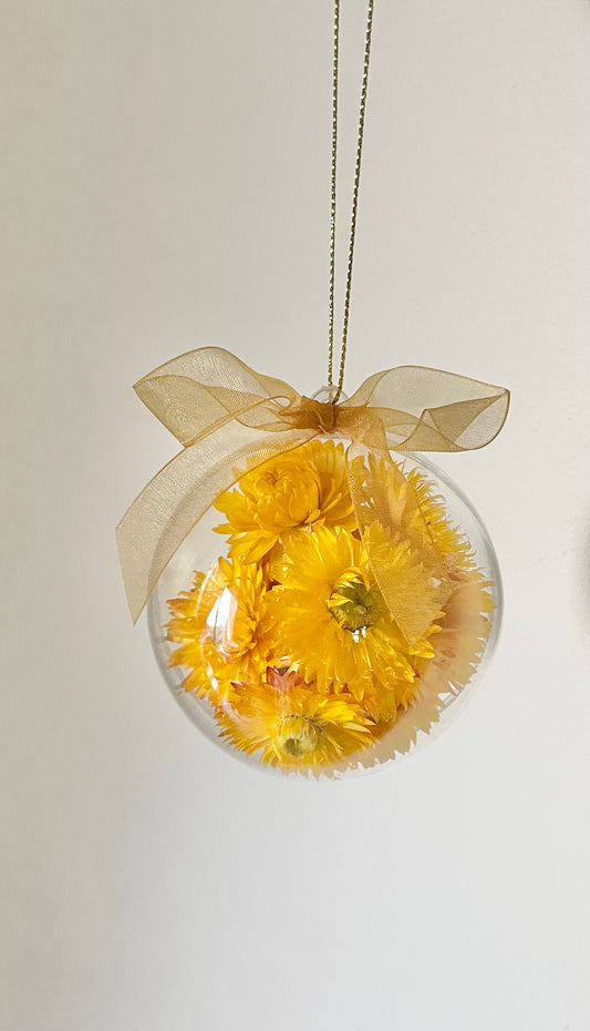 Bauble 8cm Gold/yellow
