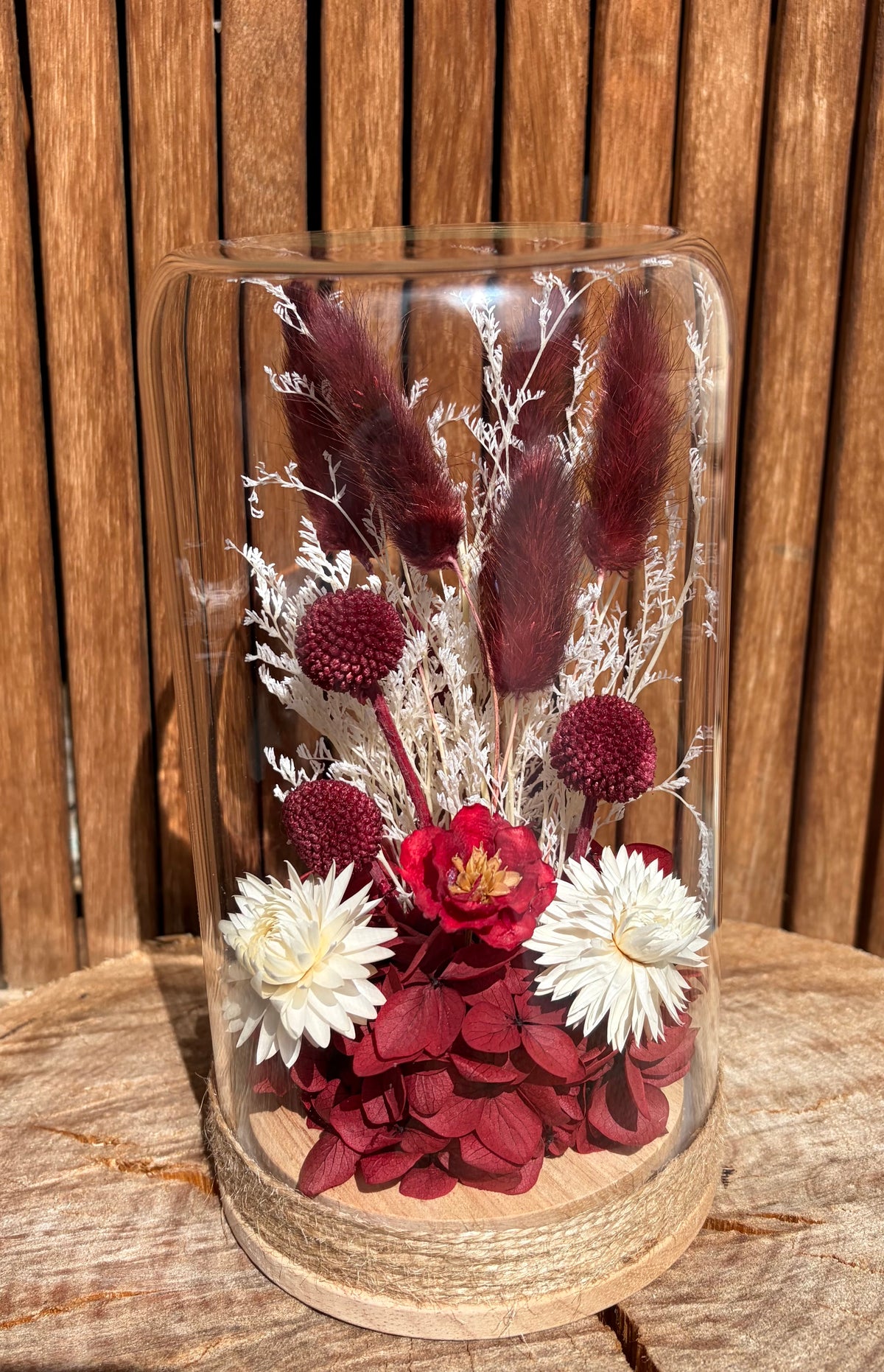 Floral Dome ~Ruby Red