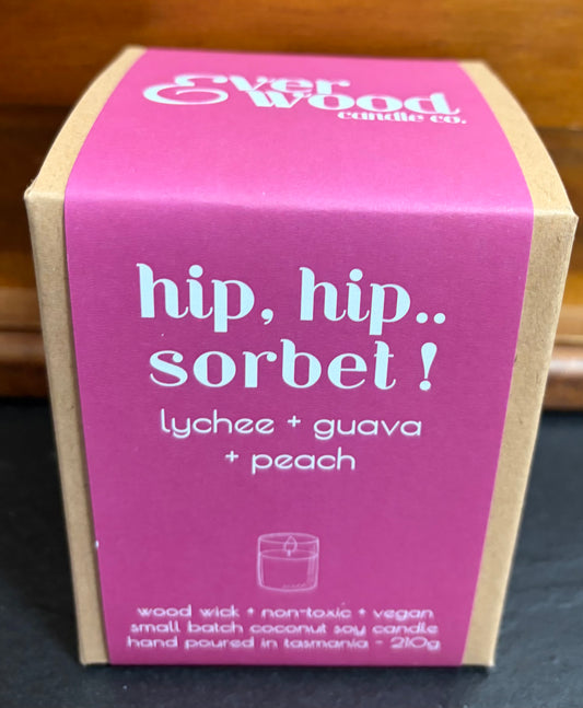 Everwood Candle~        hip, hip Sorbet