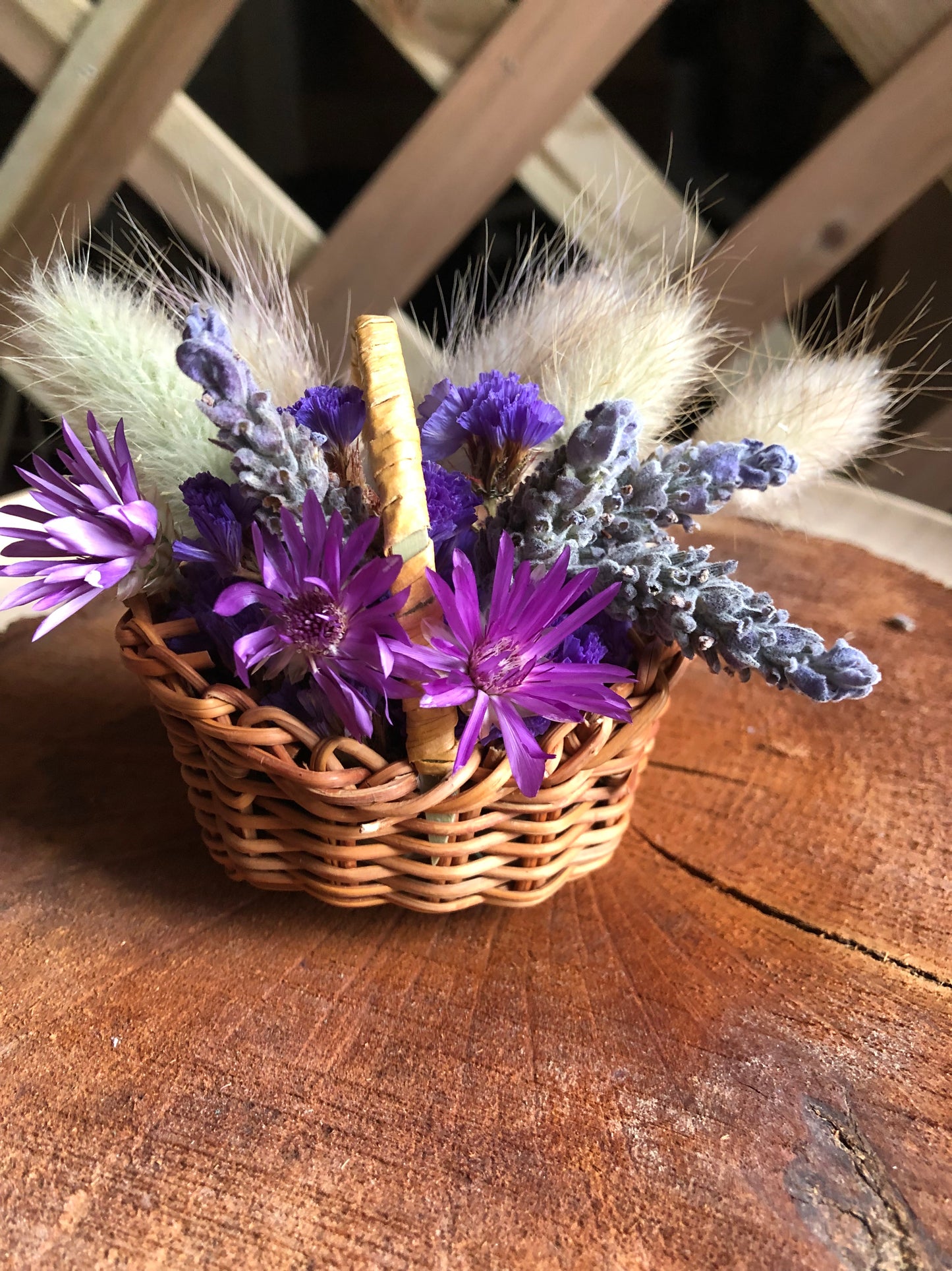 Miniature basket ~ Lavender