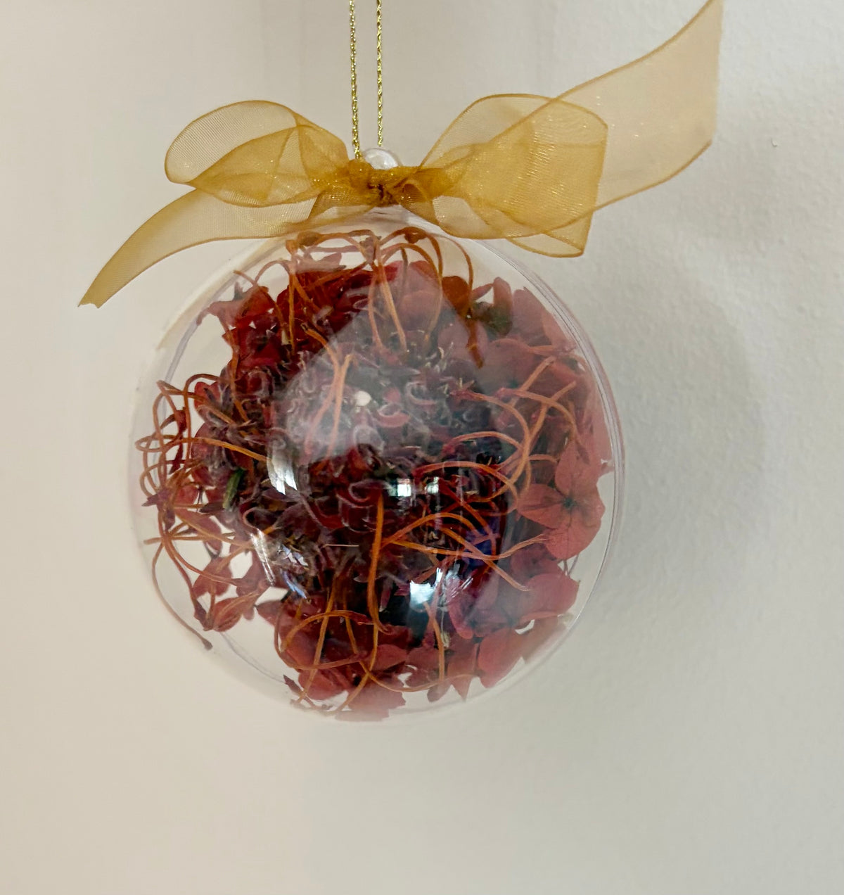 Bauble 8cm~ red native