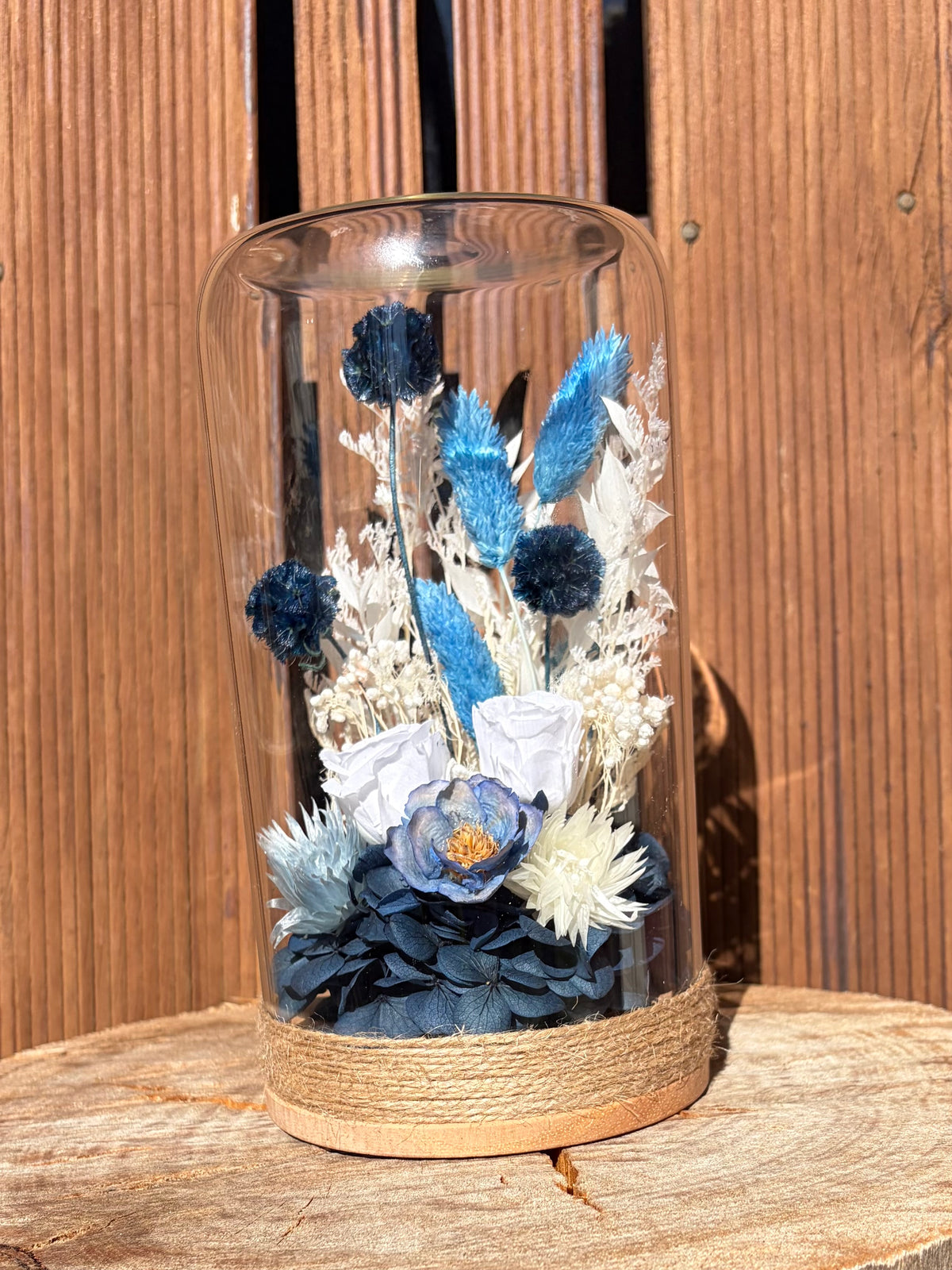 Floral Dome~Navy/Rose