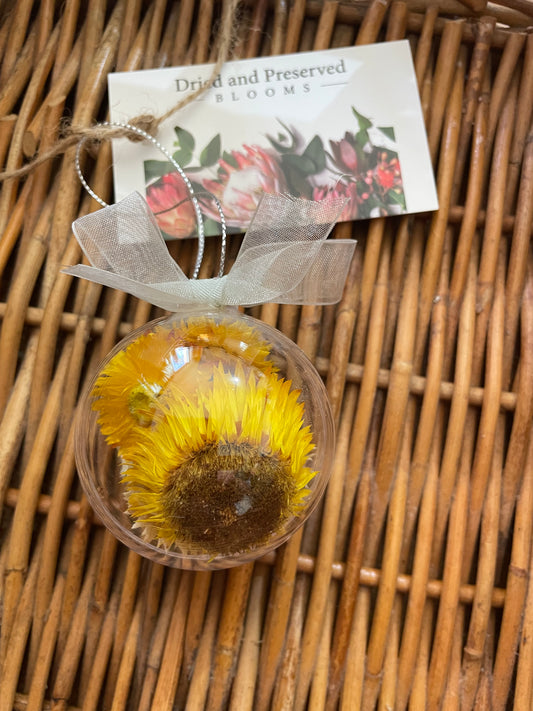 Bauble ~ strawflowers 6cm