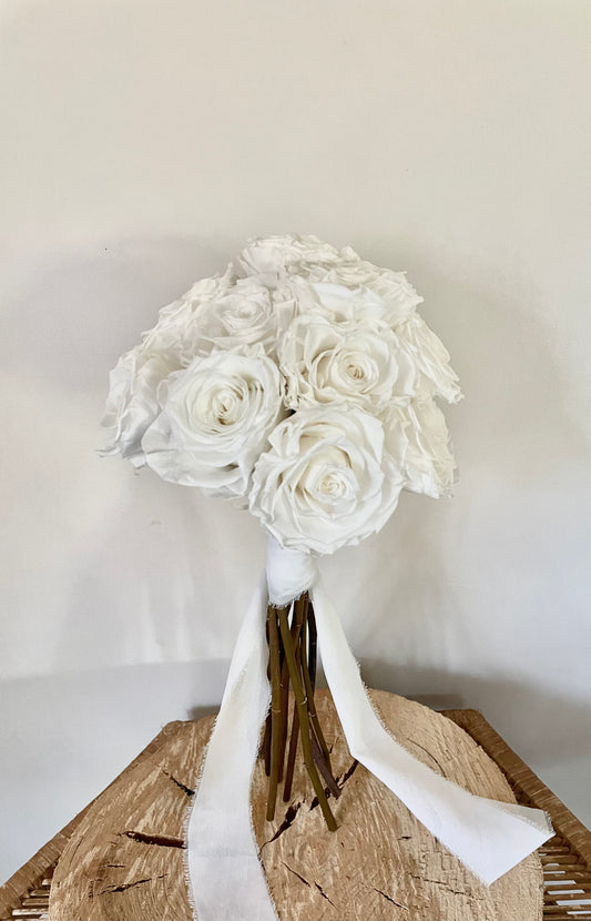 Wedding Bouquet ~ White Roses