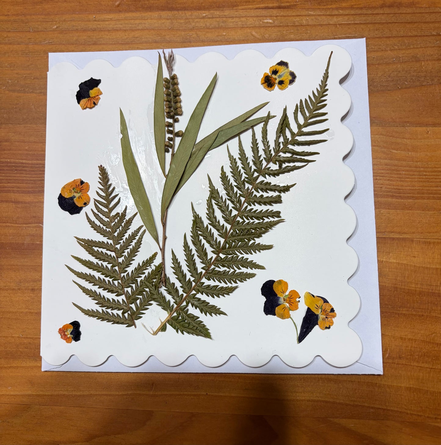 Greeting Card ~ Pressed Flowers