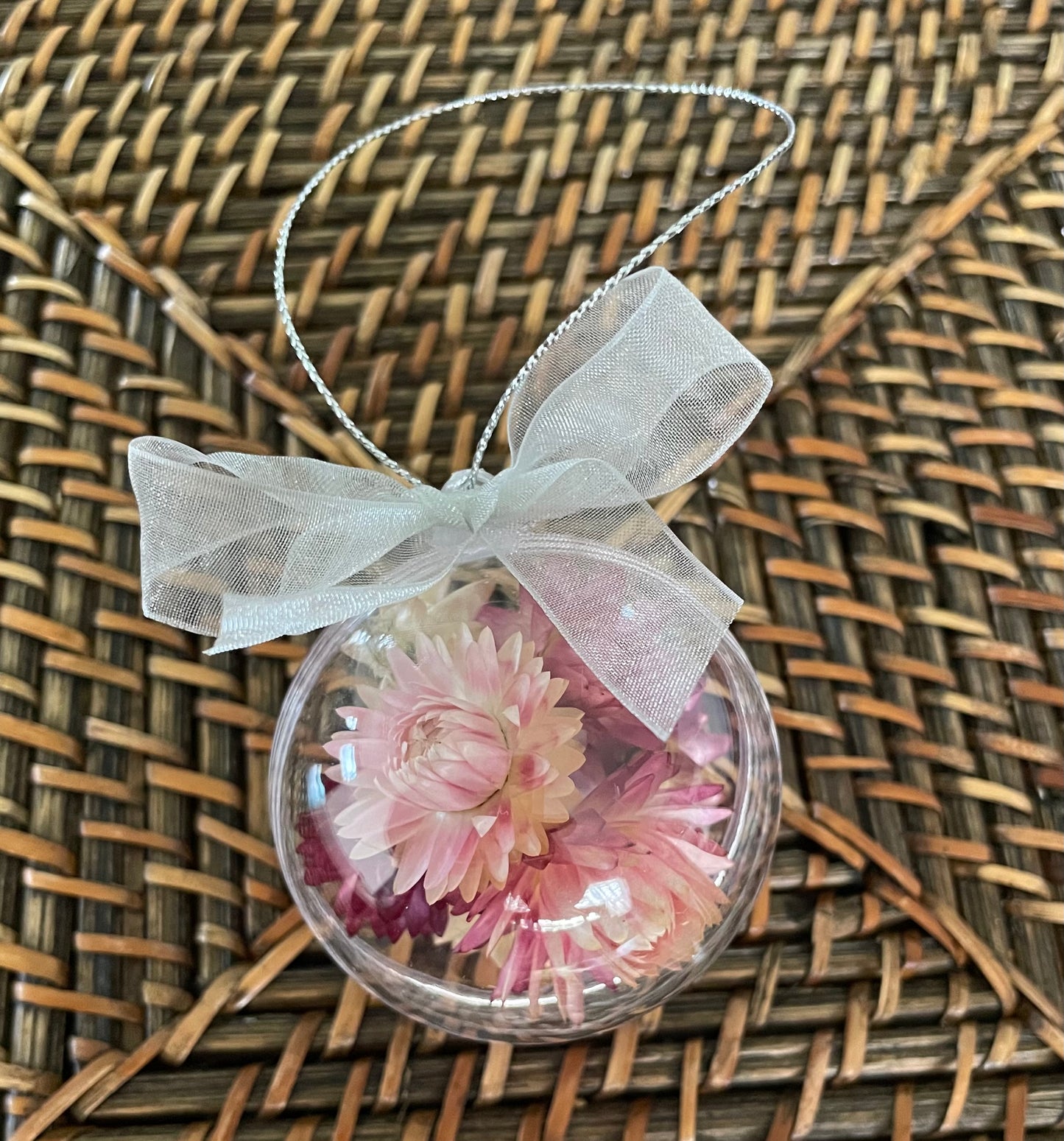 Bauble 6cm Pink mix