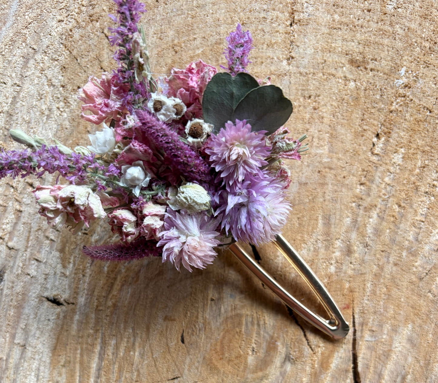 Floral Hair Clip~Gold