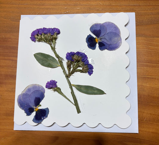 Greeting Card ~ Pressed Flowers