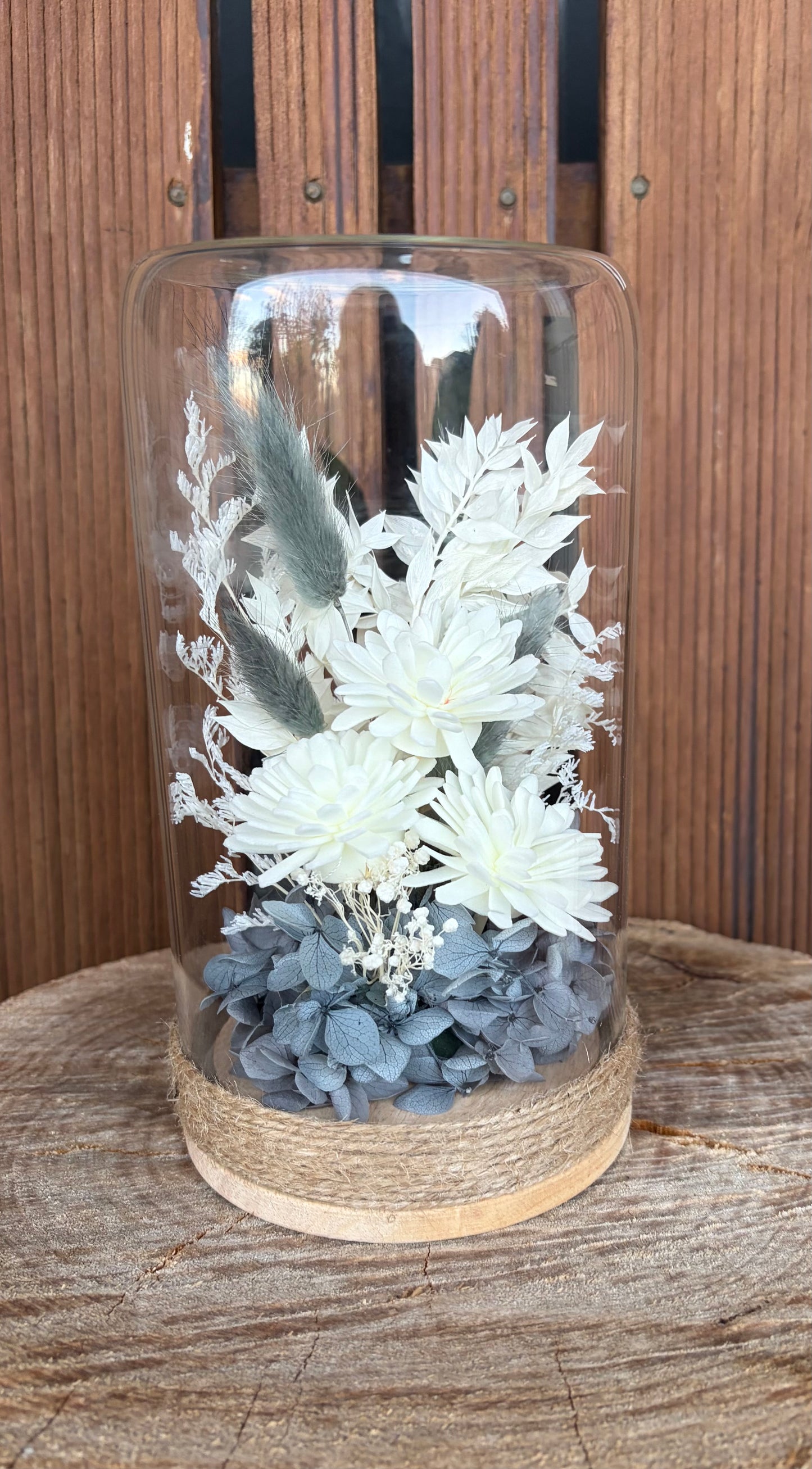 Floral Dome~Slate Grey