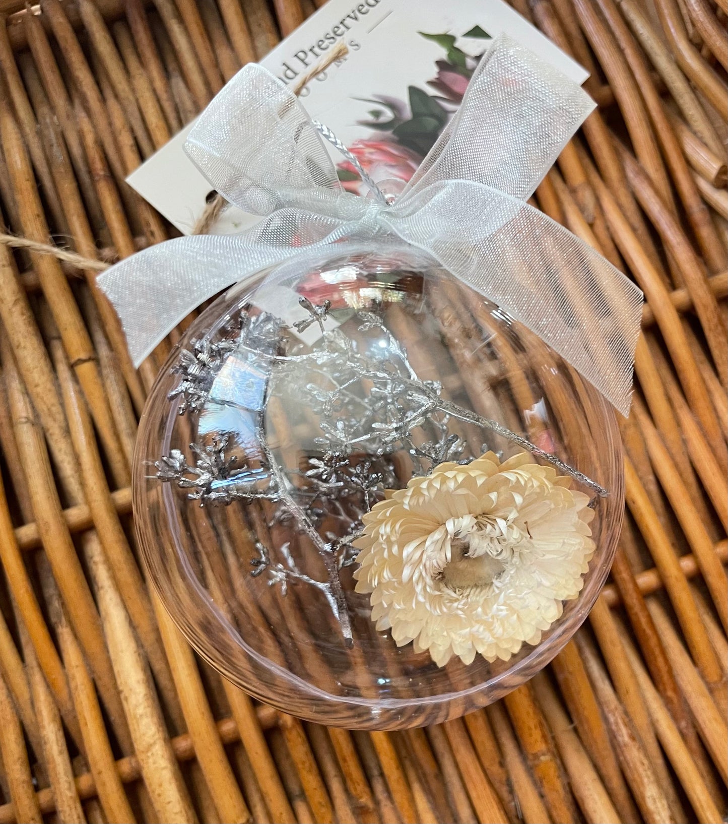 Bauble ~Silver 8cm