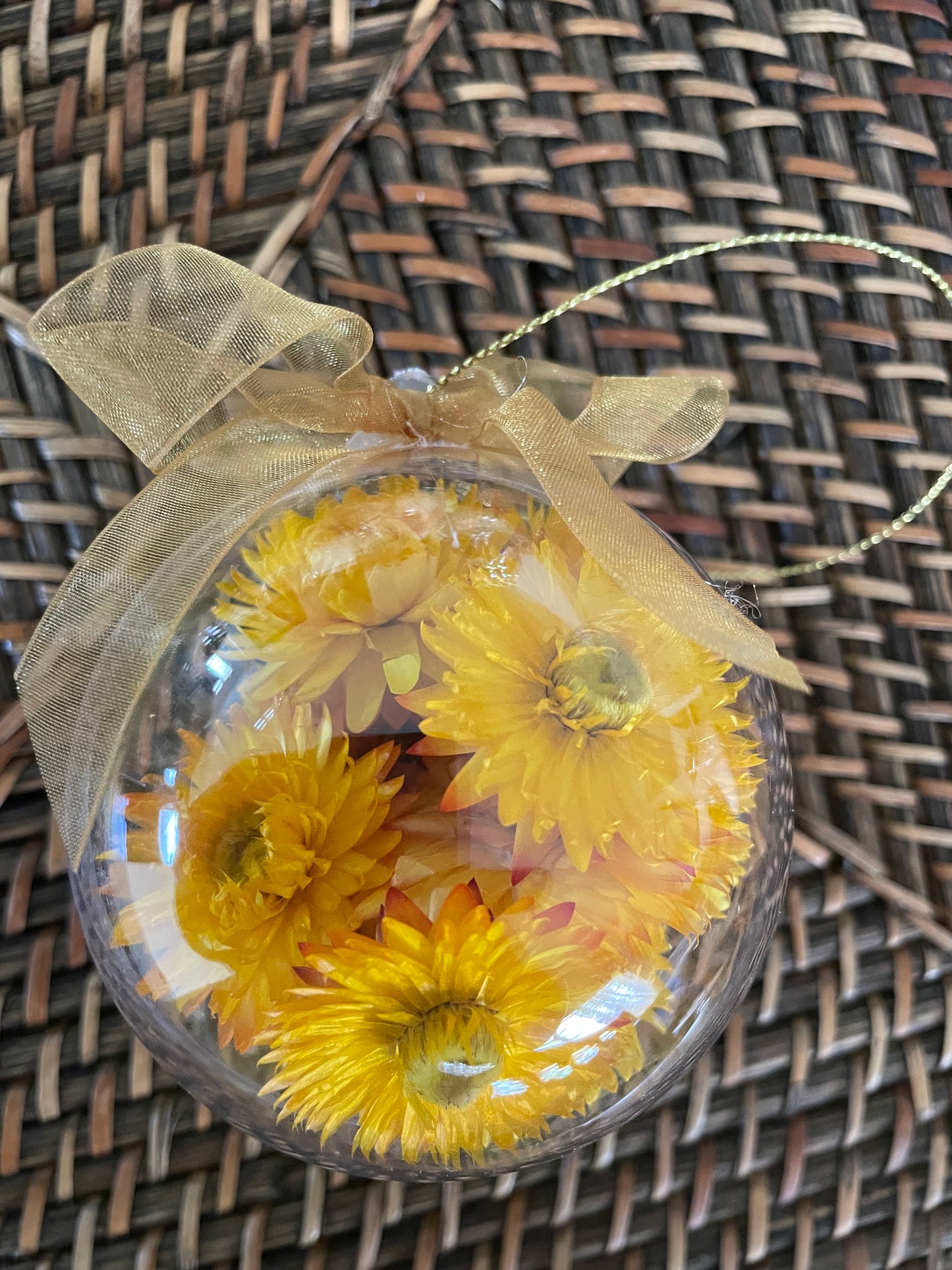 Bauble 8cm Gold/yellow