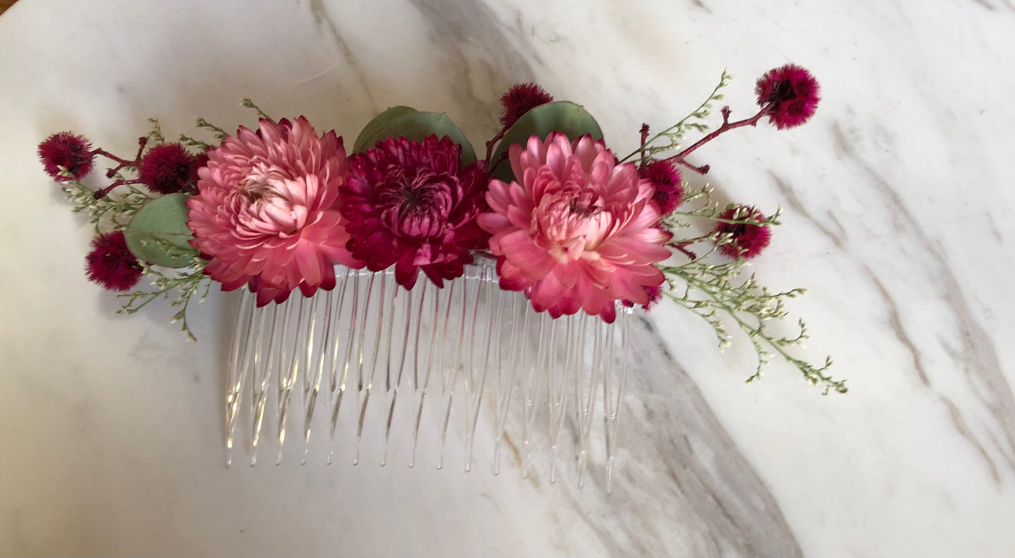 Pretty in Pink Hair comb