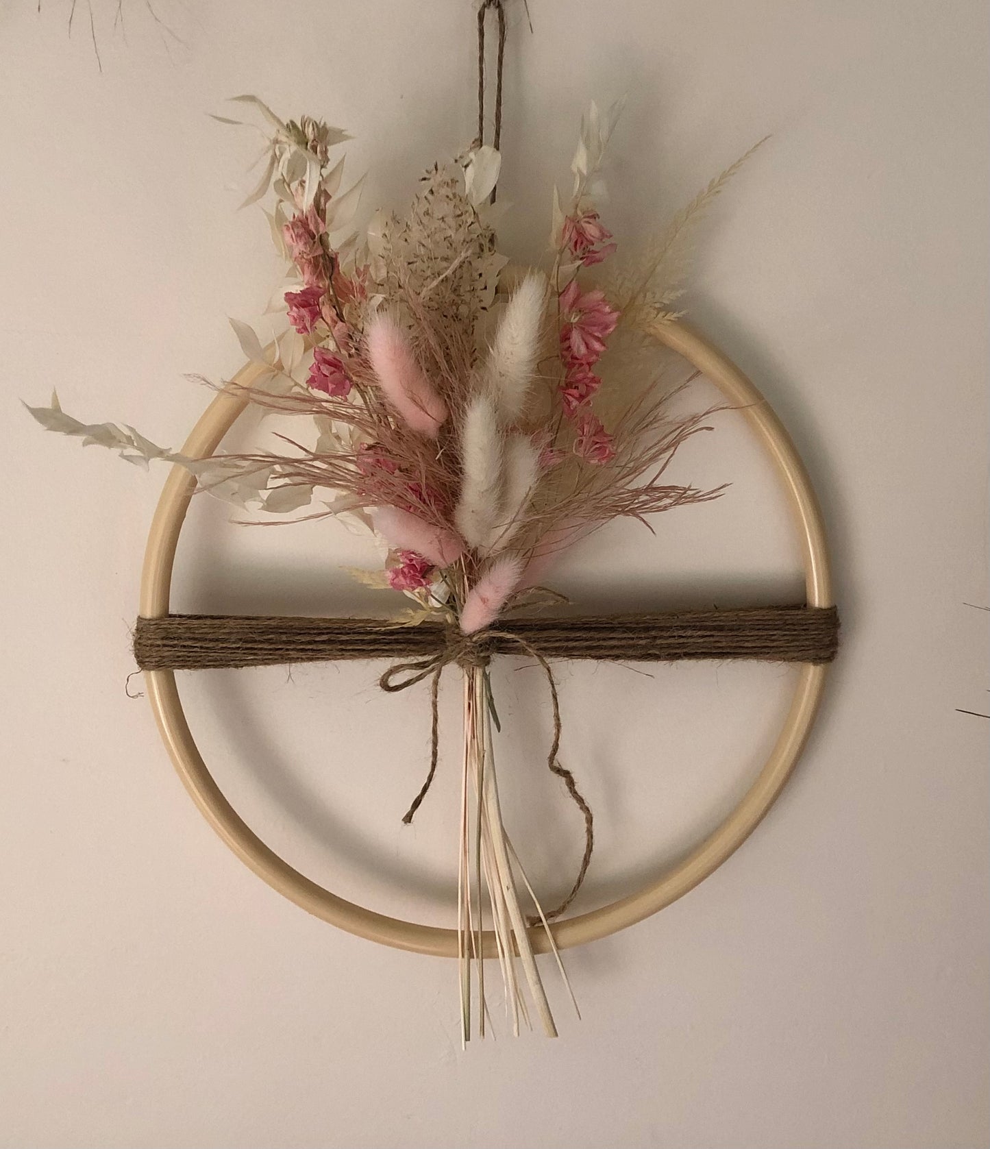 Baby Pink Hoop Posy