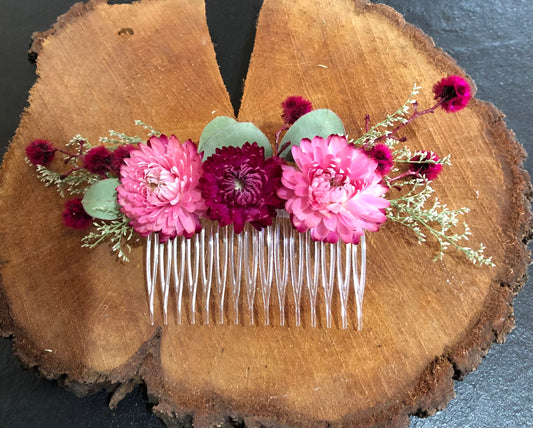 Pretty in Pink Hair comb