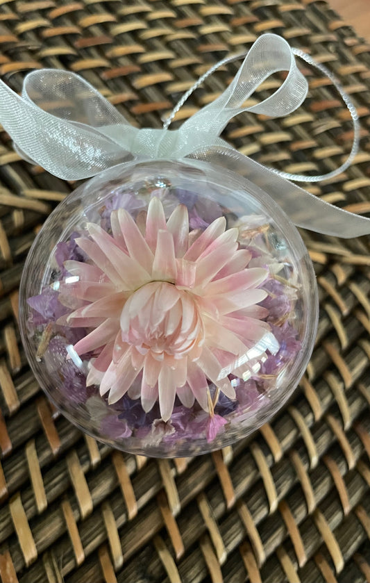 Bauble 6cm Mauve/pink