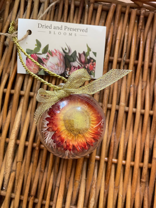Bauble ~ orange 6cm