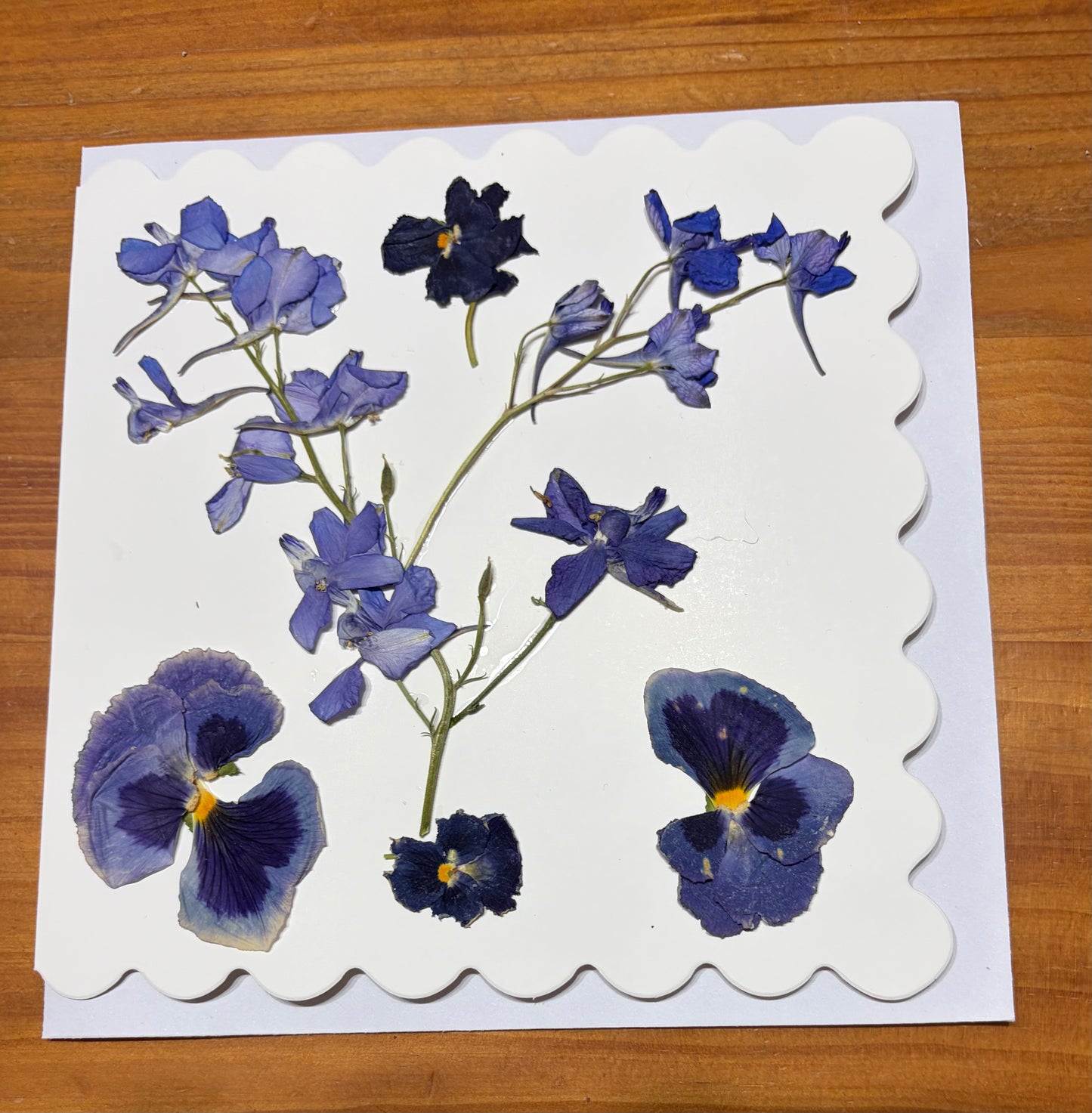 Greeting Card~Pressed Flowers