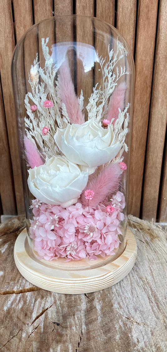 Floral Dome ~ Baby Pink