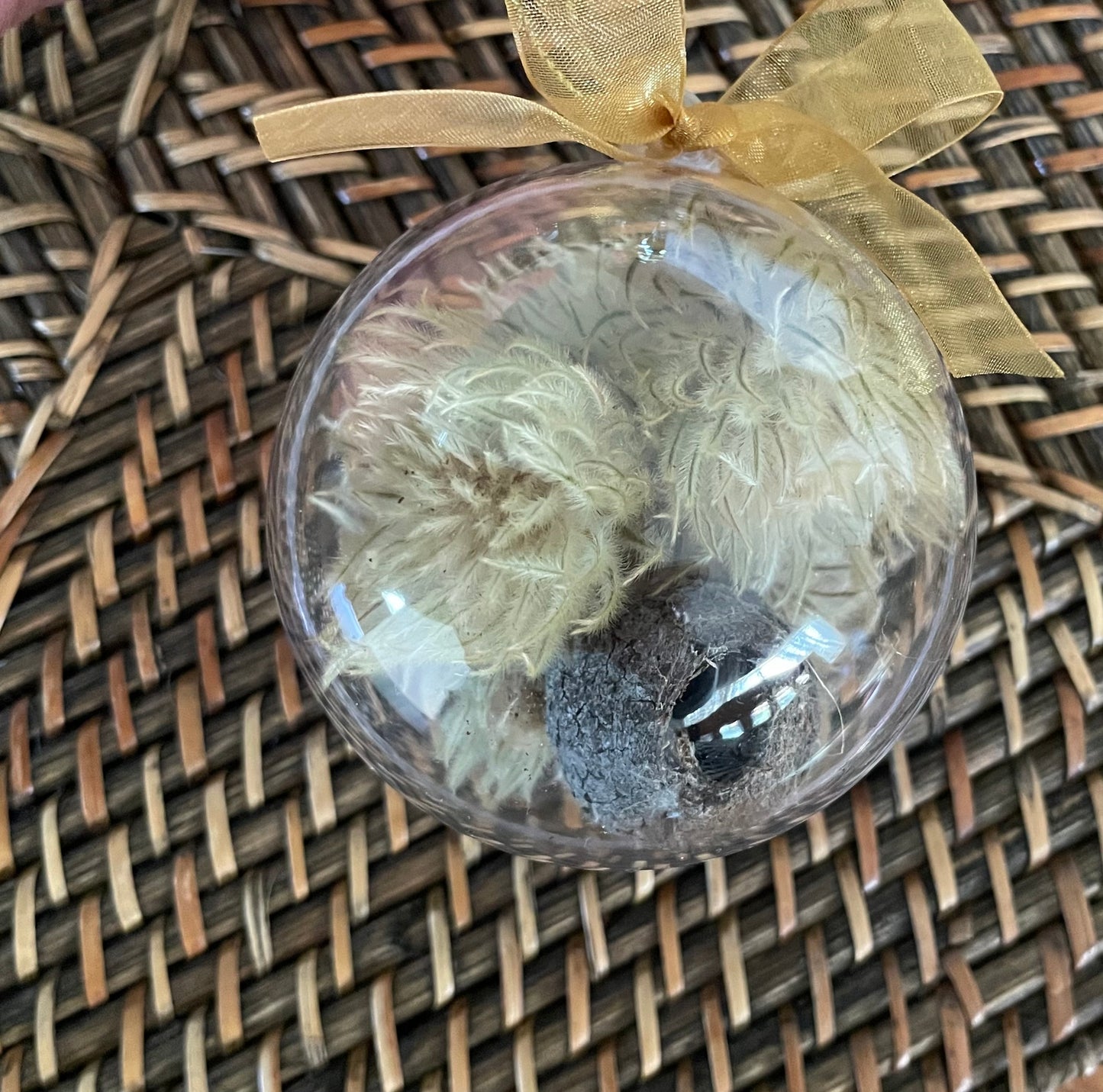 Bauble 8cm Phylicia lemon Gumnut
