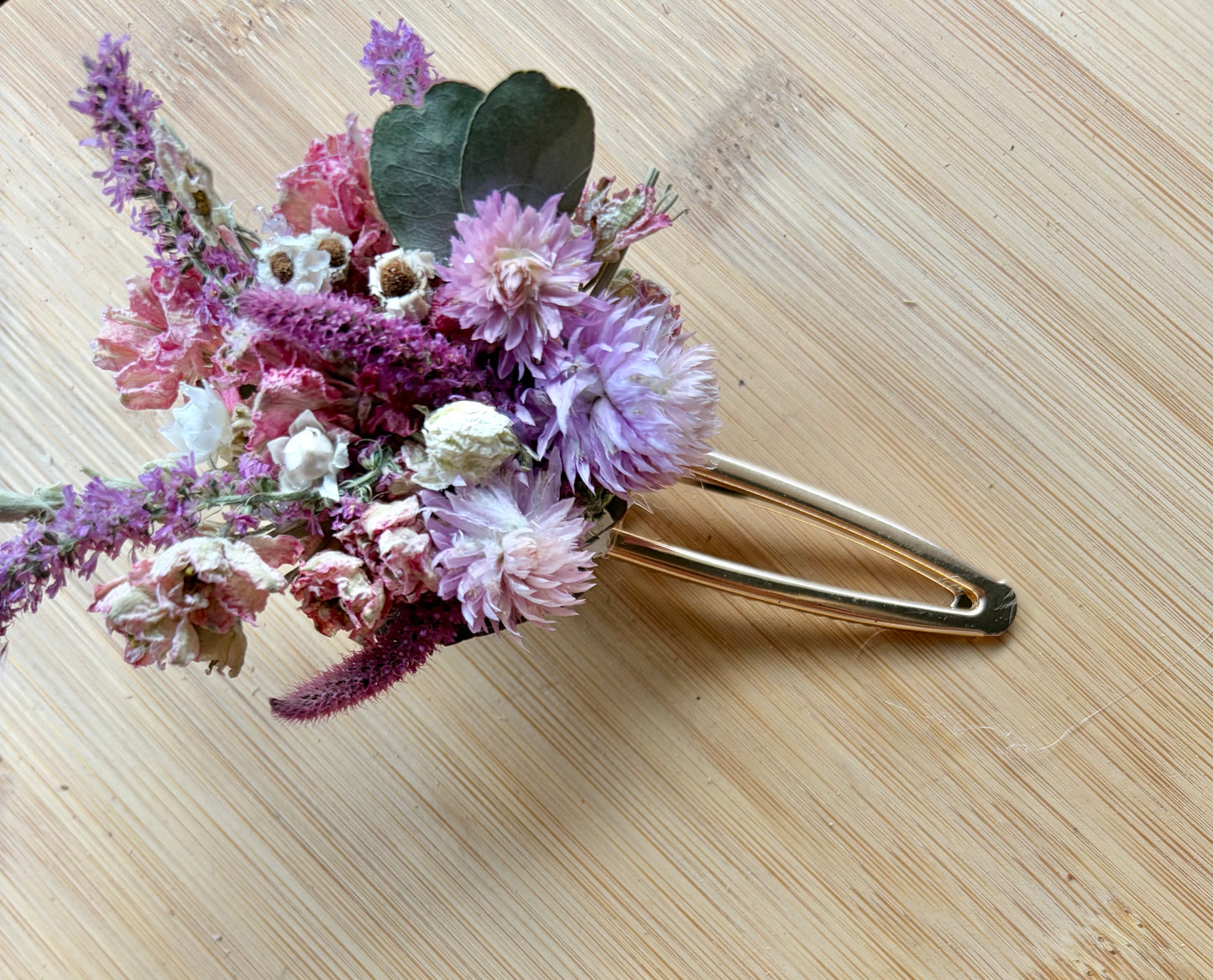 Floral Hair Clip~Gold
