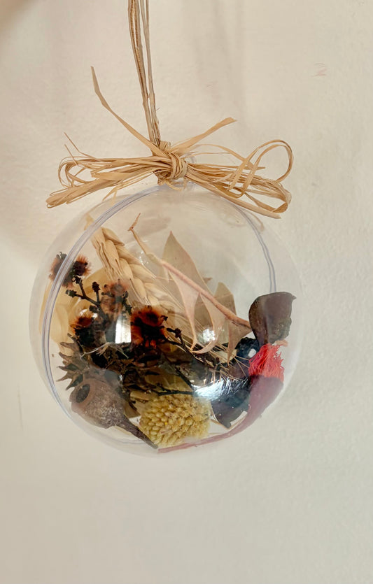 Bauble 8cm ~ Gumnut mixed