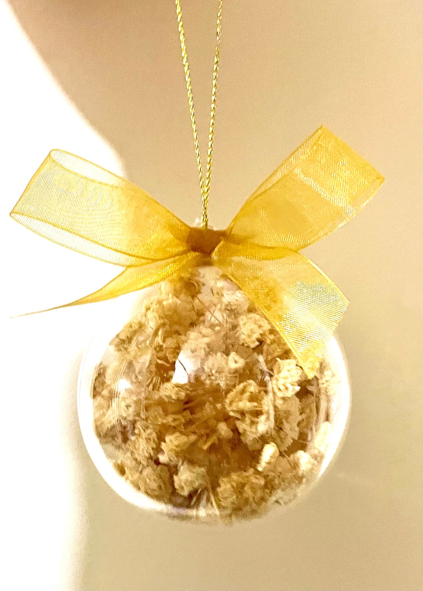 Bauble 6cm Baby Breath