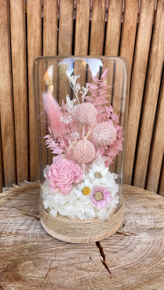 Floral Dome ~ Dusty Pink