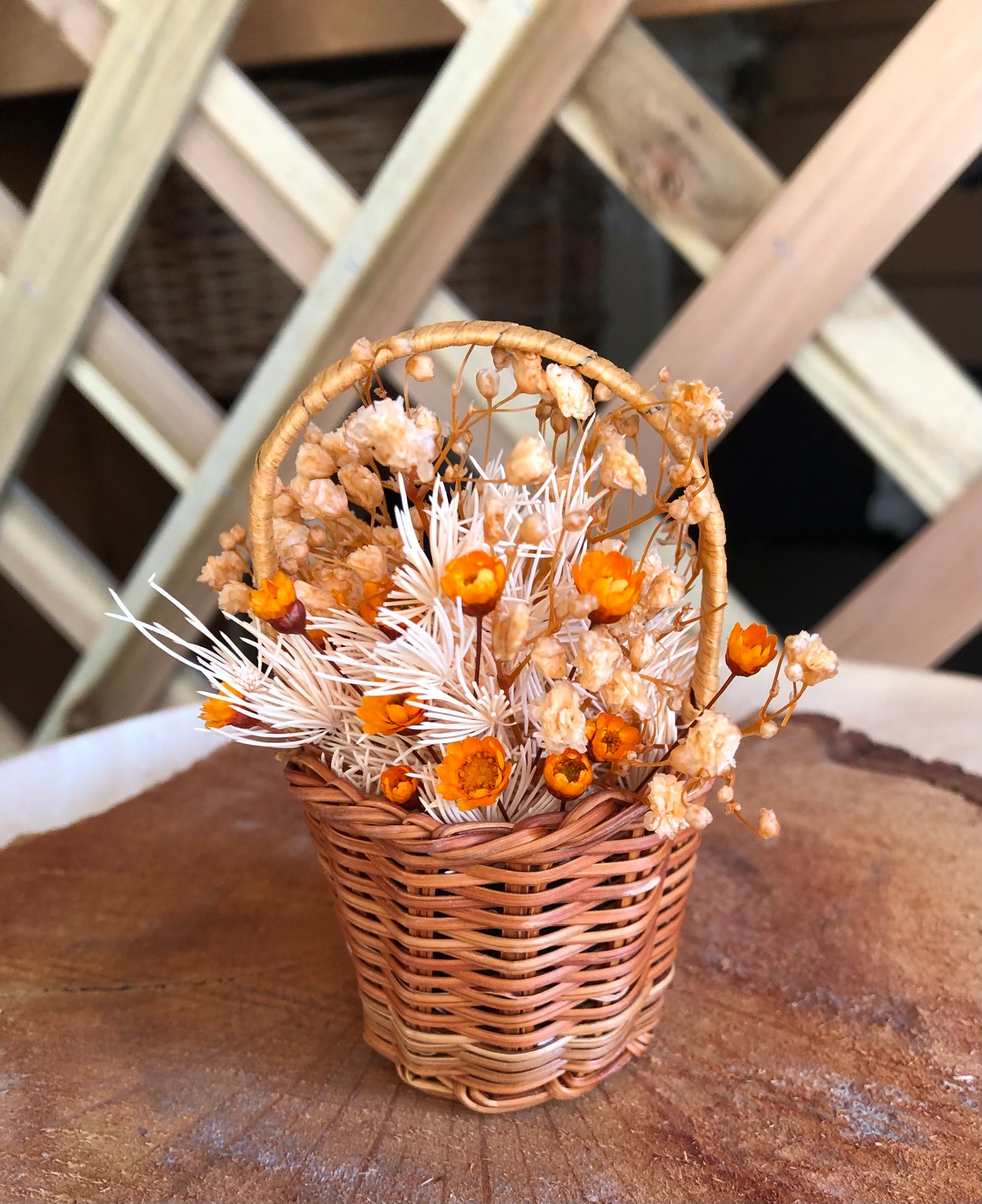 Miniature Basket~ peach