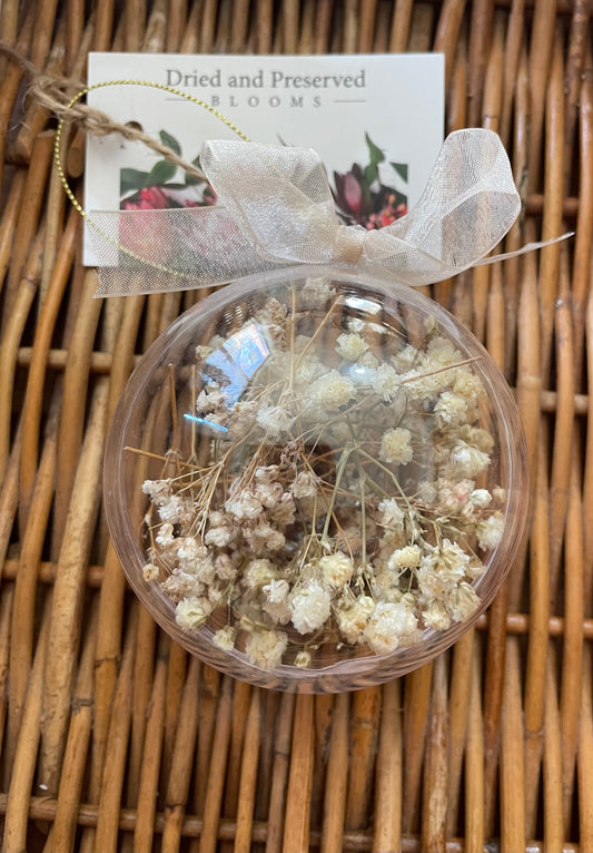 Bauble ~ Baby breath 8cm