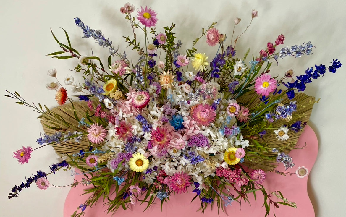 Arbour/wall/ signage floral piece