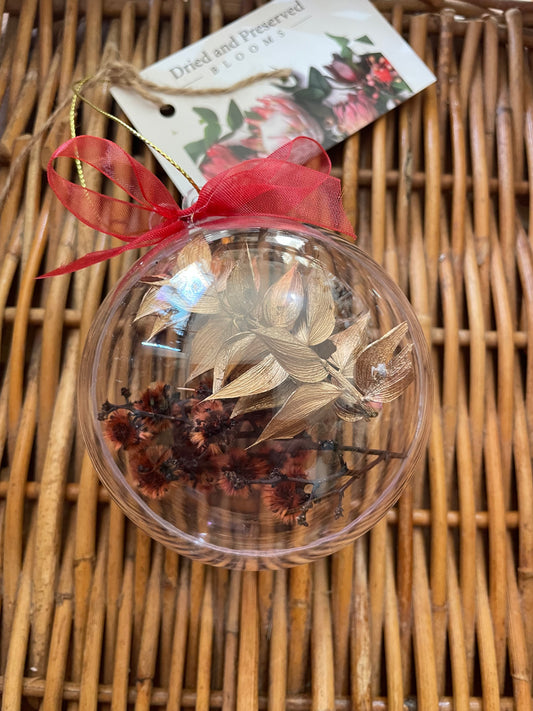 Bauble ~ Red/Gold 8cm