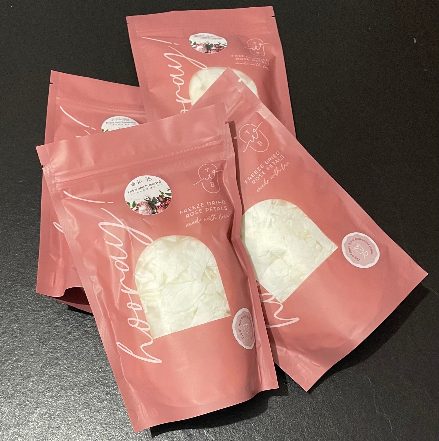 Confetti~Freeze dried White Rose Petals
