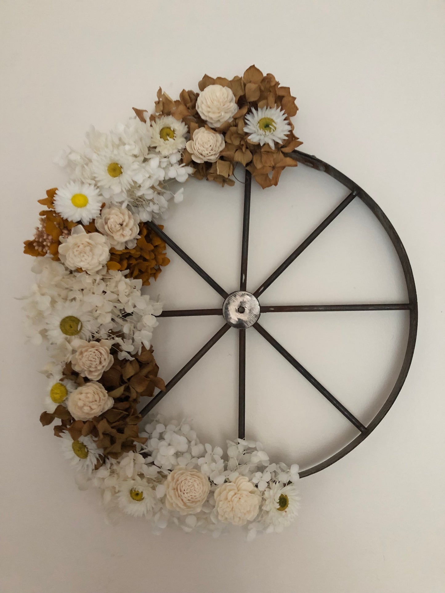 Metal Rim Floral