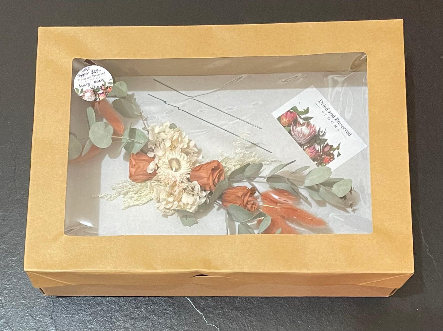 Cake Topper~ Rusty Rose