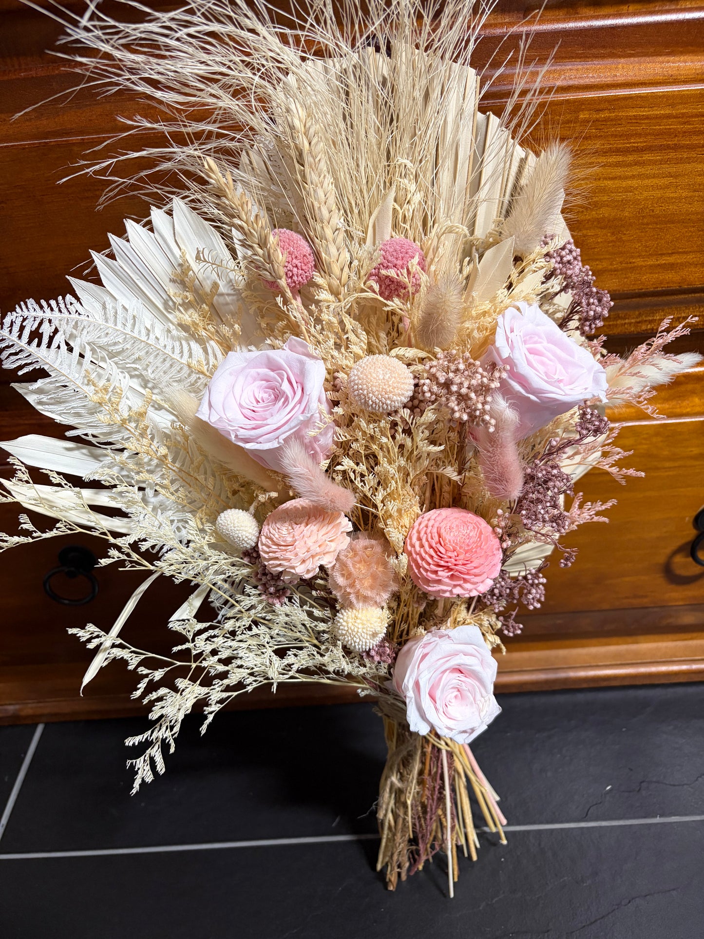 Pink Rose preserved Bunch