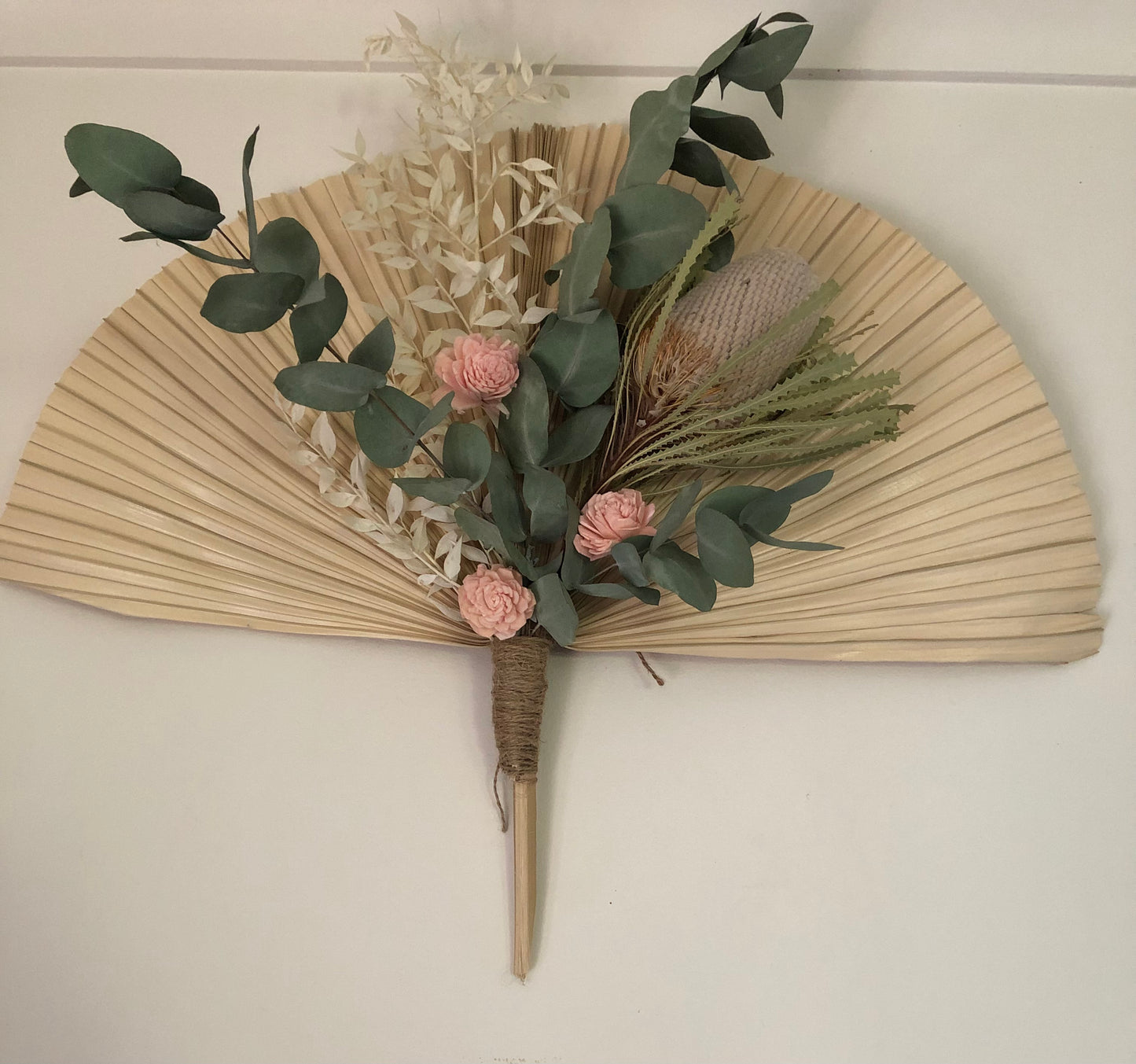 Palm Fan Pinks wall hanging